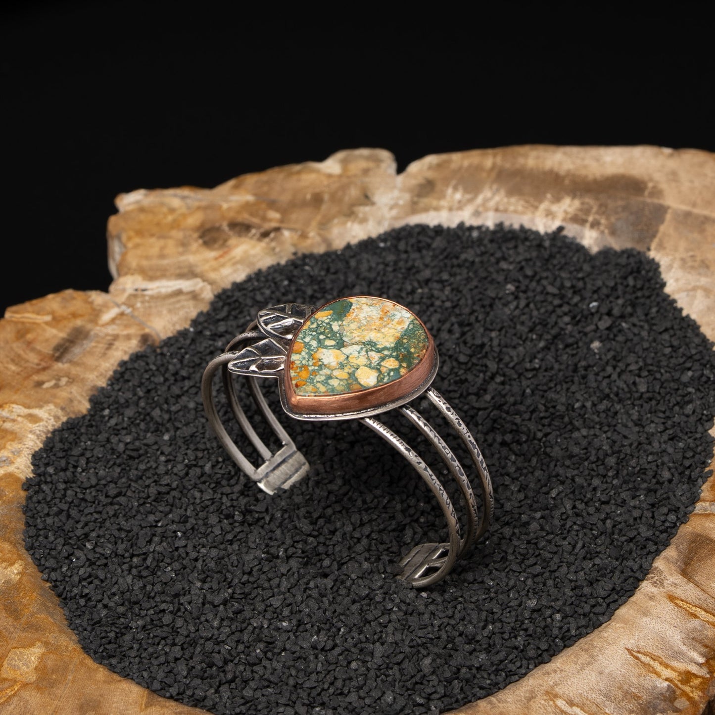 Brecciated Jasper Silver Cuff