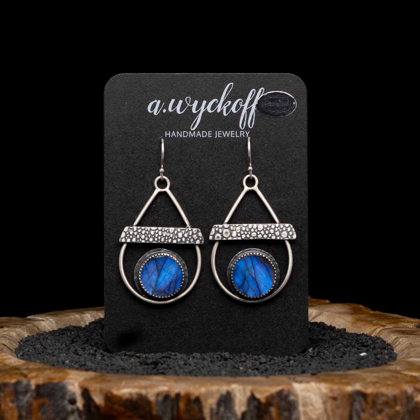 Labradorite Silver Earrings