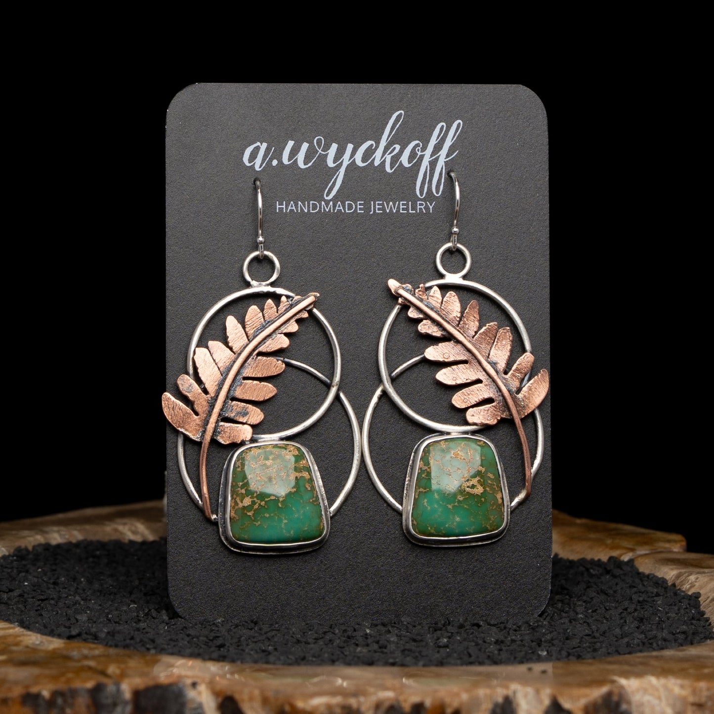 Turquoise Fern Earrings