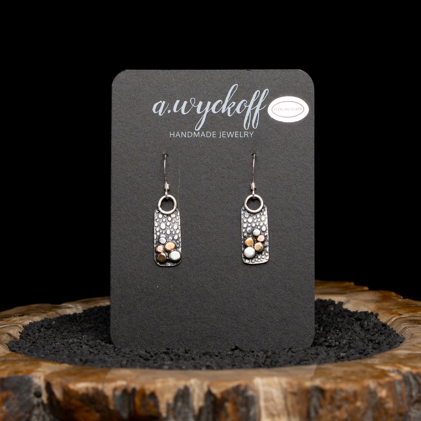 Silver River Rock Earrings