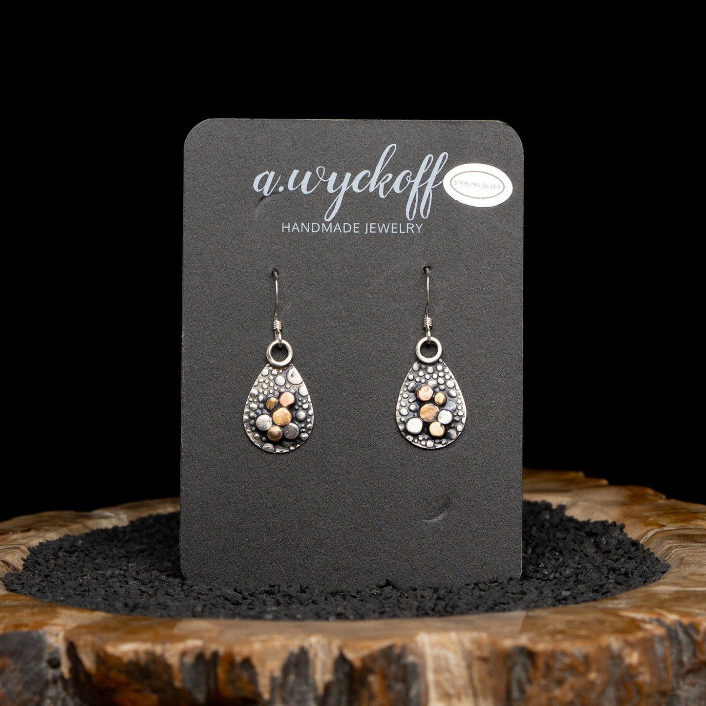 Silver River Rock Earrings
