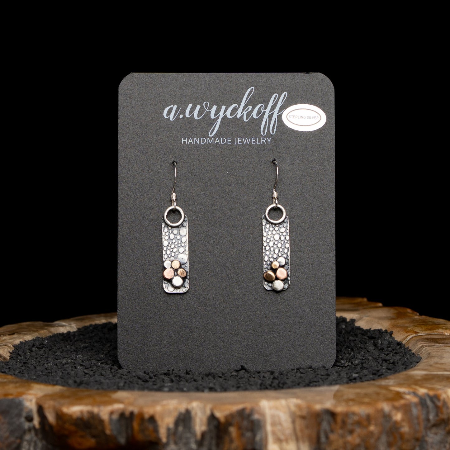 Silver River Rock Earrings