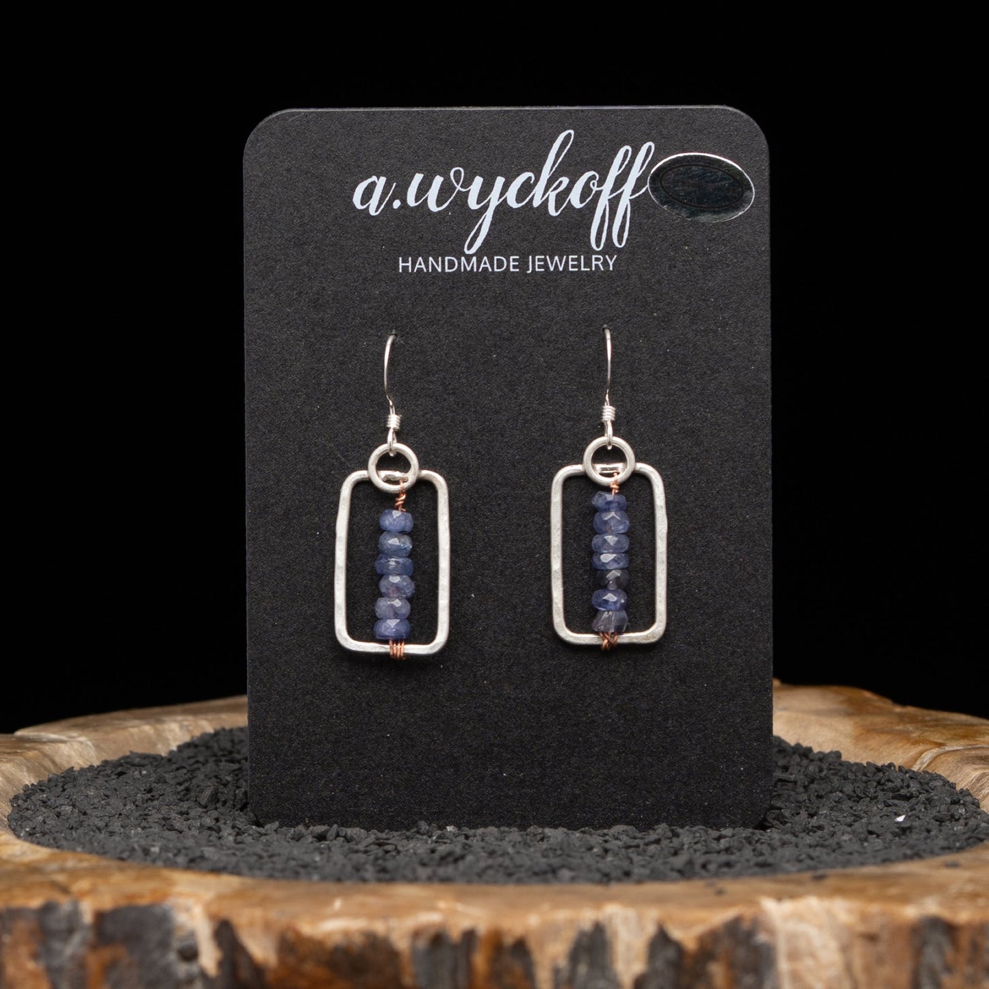 Tanzanite Silver Earrings