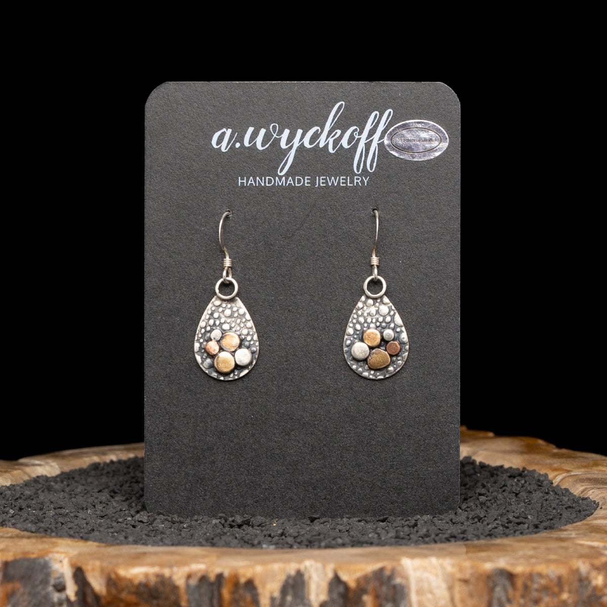 Silver River Rock Earrings