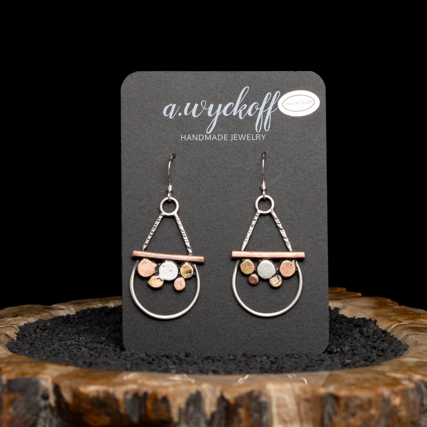 Silver River Rock Earrings
