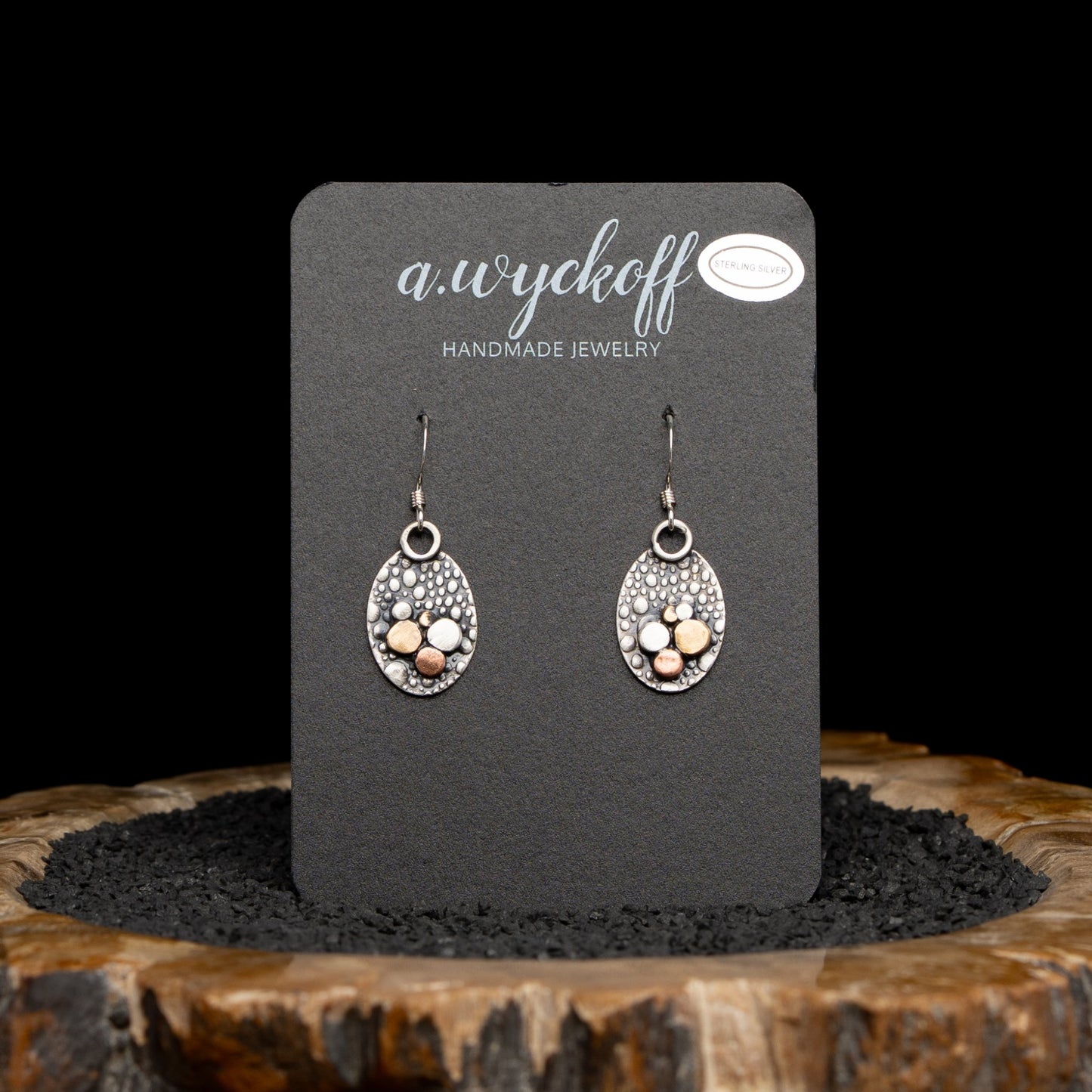 Silver River Rock Earrings
