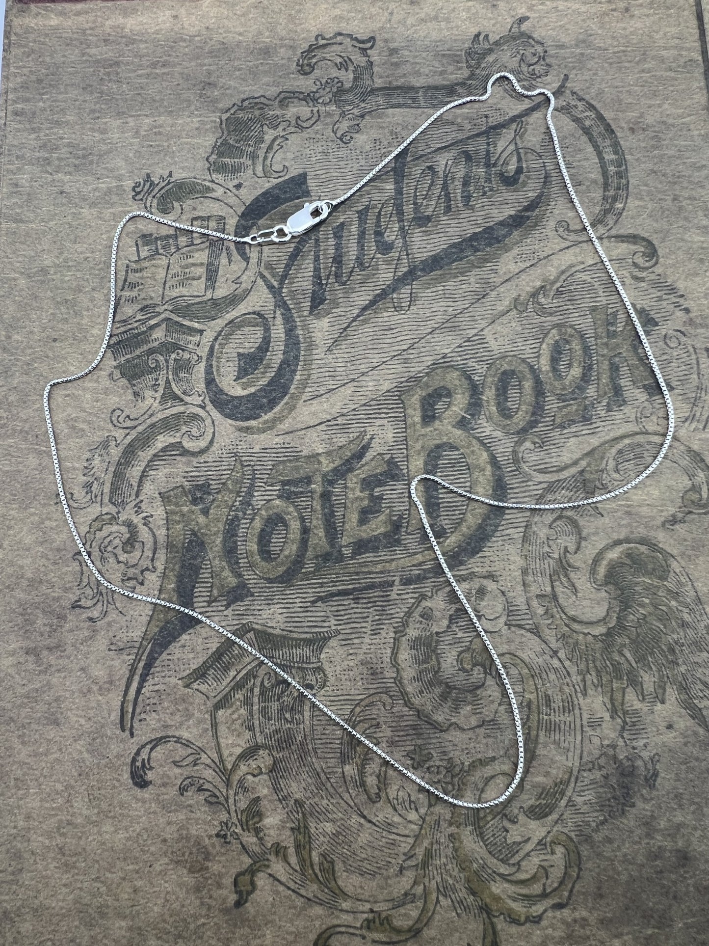 16" Silver 0.85mm Box Chain