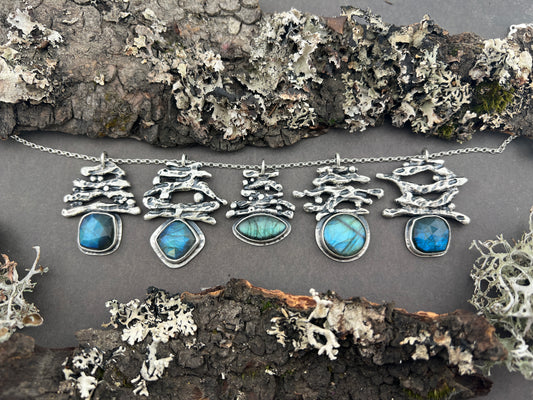 Labradorite Branch Necklace