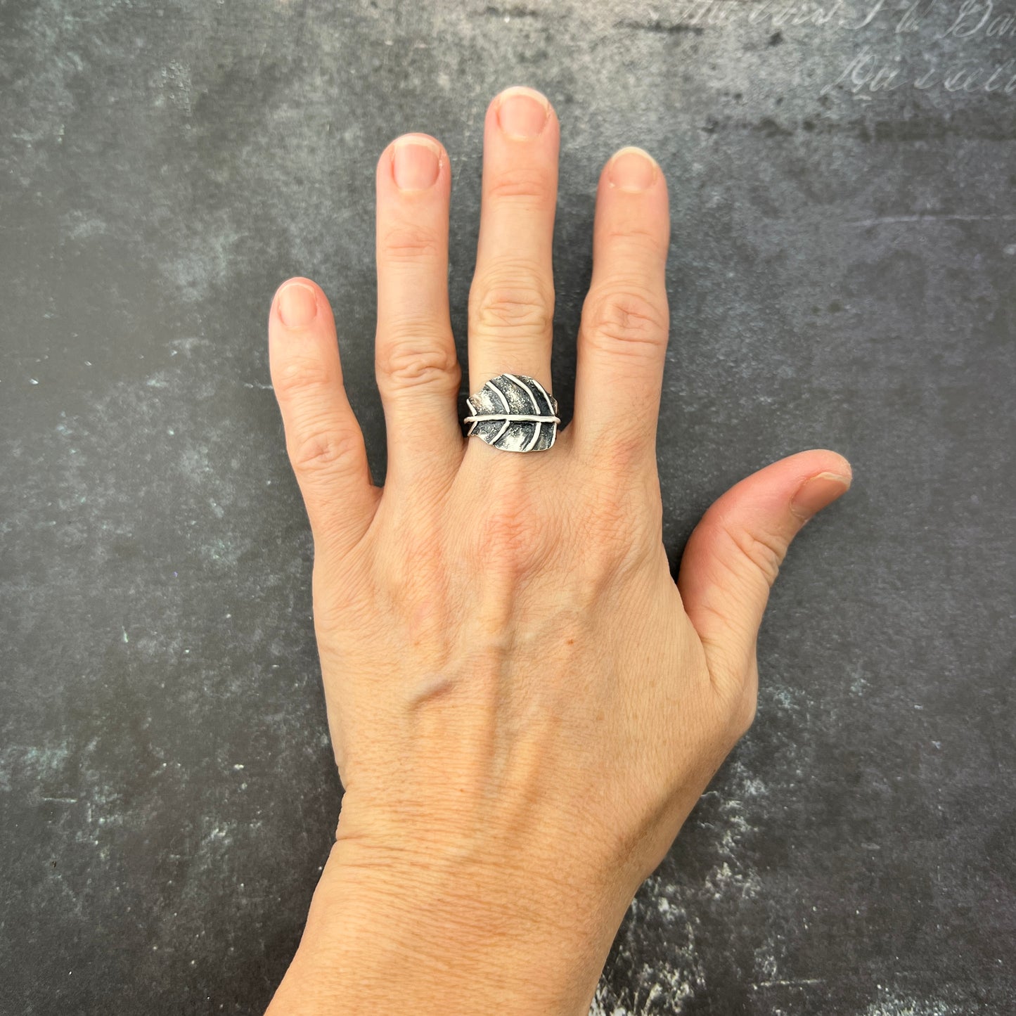 Sage Silver Ring sz 6