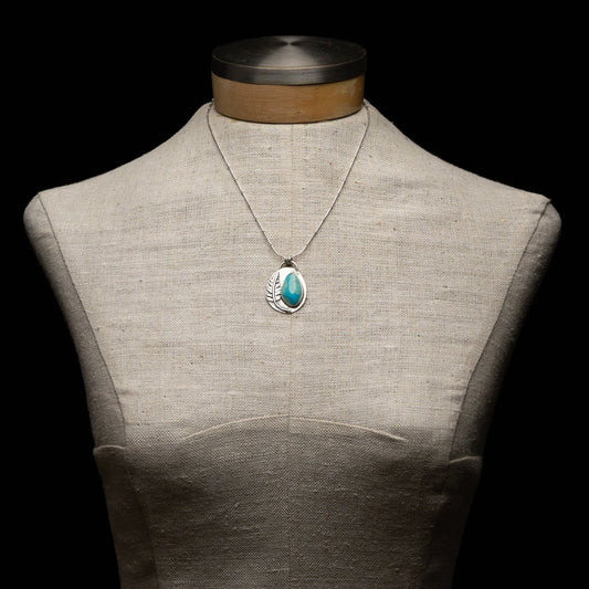 Turquoise Fern Necklace