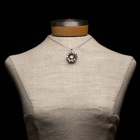 Citrine Sunflower Necklace
