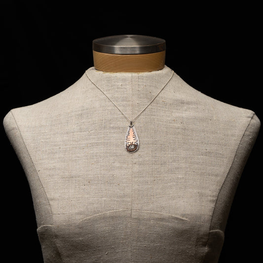 Rutilated Quartz Tree Pendant