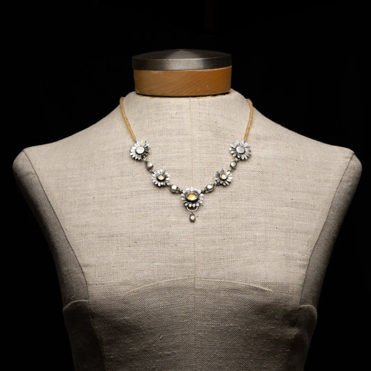 Daisy Chain Citrine Necklace