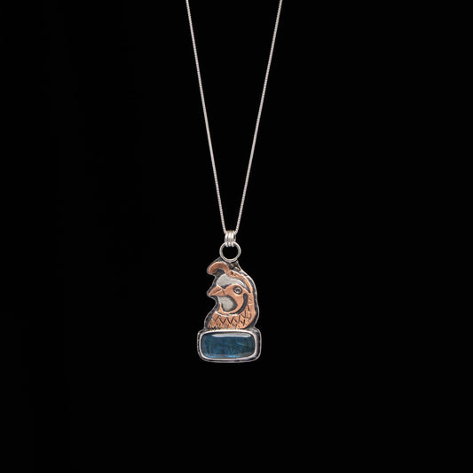 Labradorite Quail Necklace