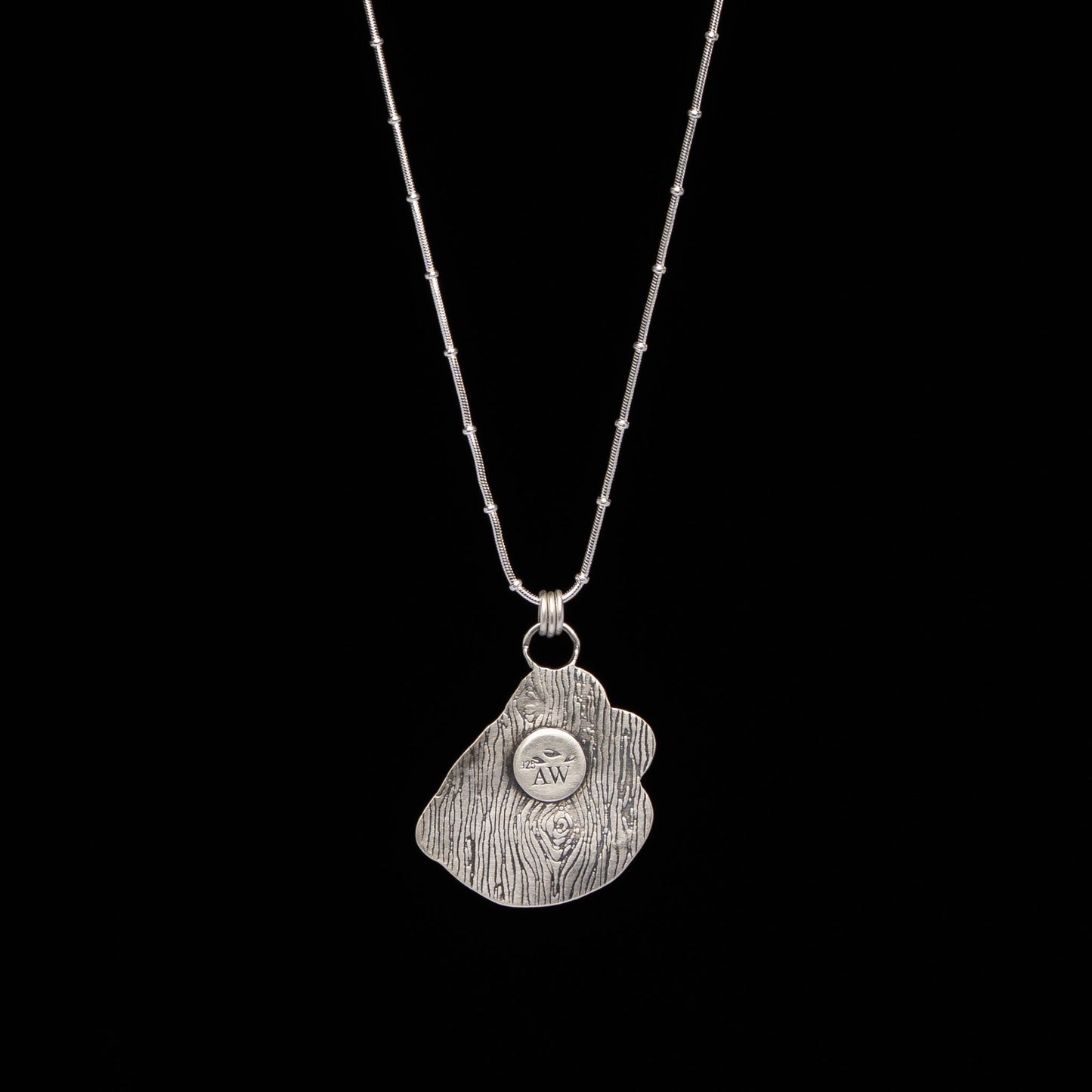 Tourmaline & Aquamarine Barn Owl Pendant