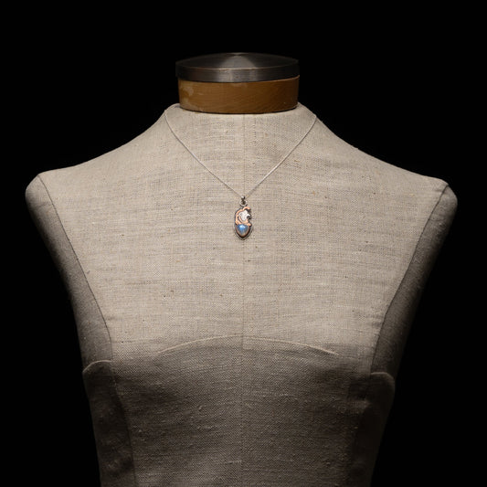 Moonstone Baby Quail Necklace