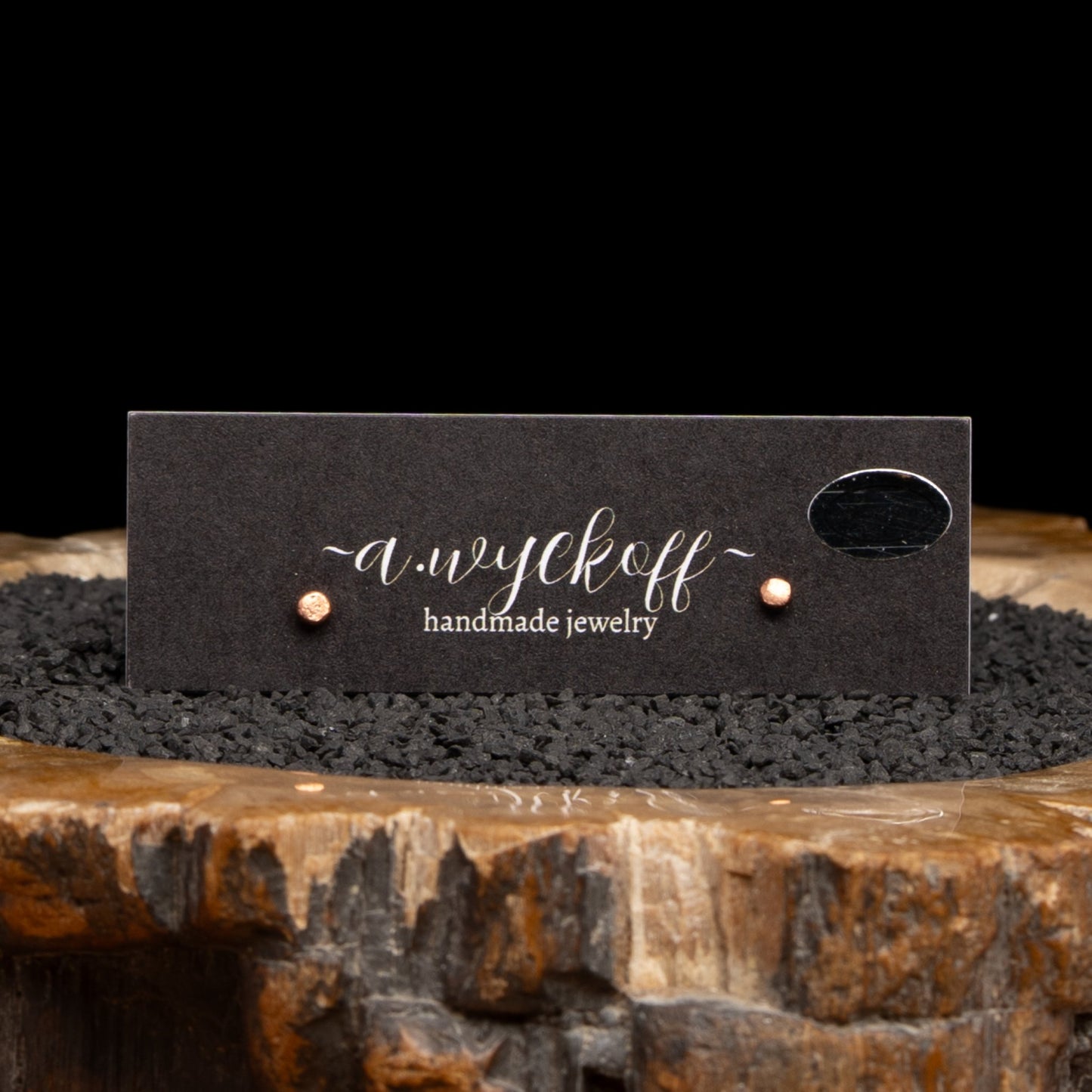 Copper Dot Post Earrings