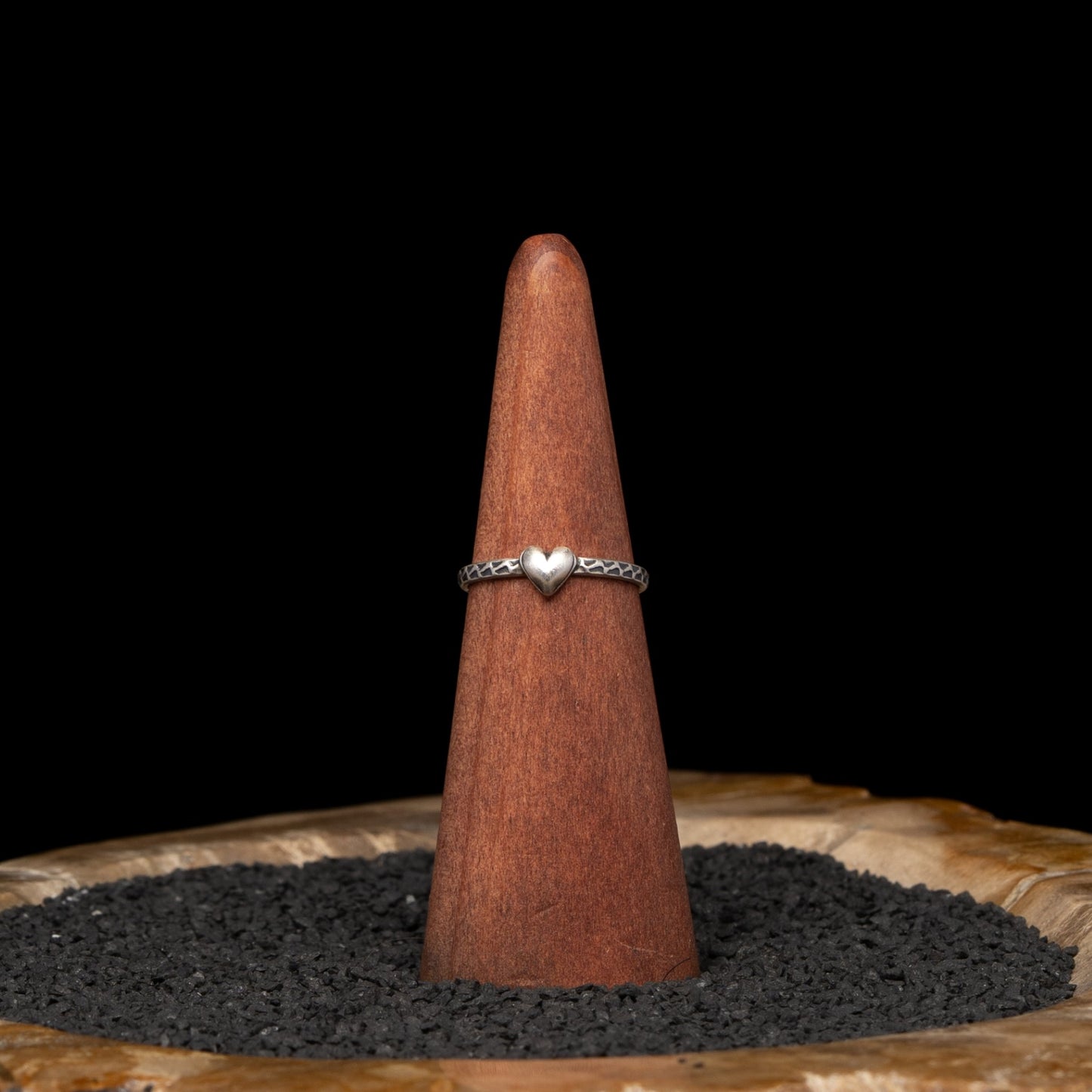 Silver Heart Ring sz 8