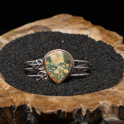 Brecciated Jasper Silver Cuff