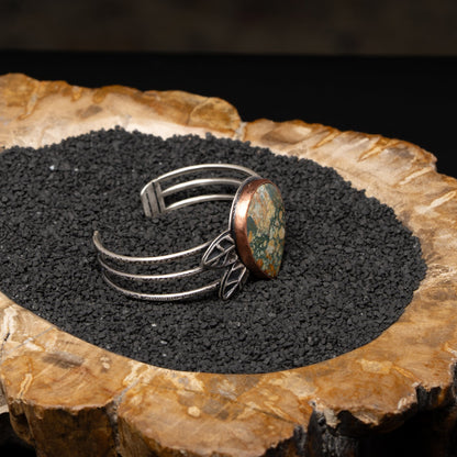 Brecciated Jasper Silver Cuff
