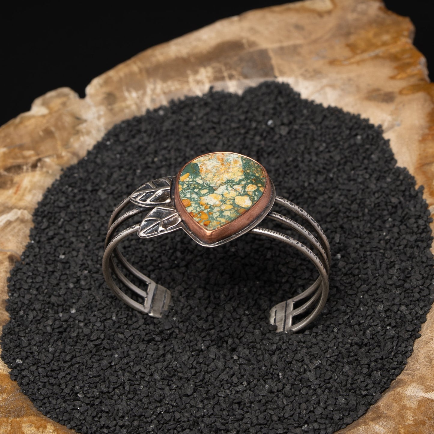 Brecciated Jasper Silver Cuff