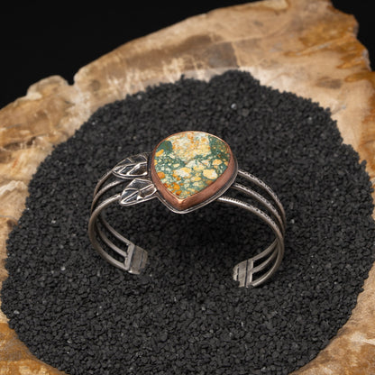 Brecciated Jasper Silver Cuff