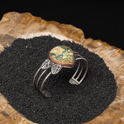 Brecciated Jasper Silver Cuff