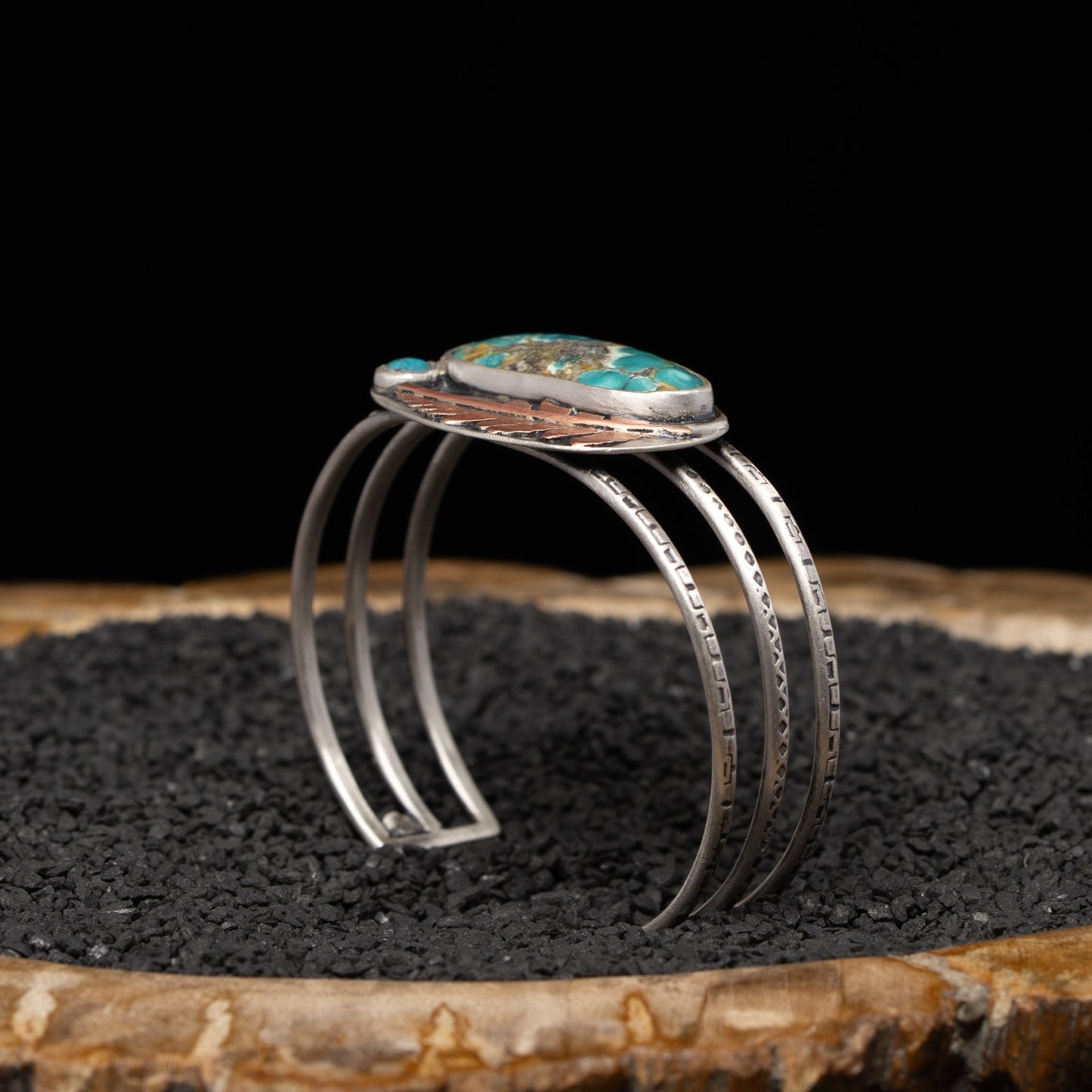 Turquoise Fern Cuff