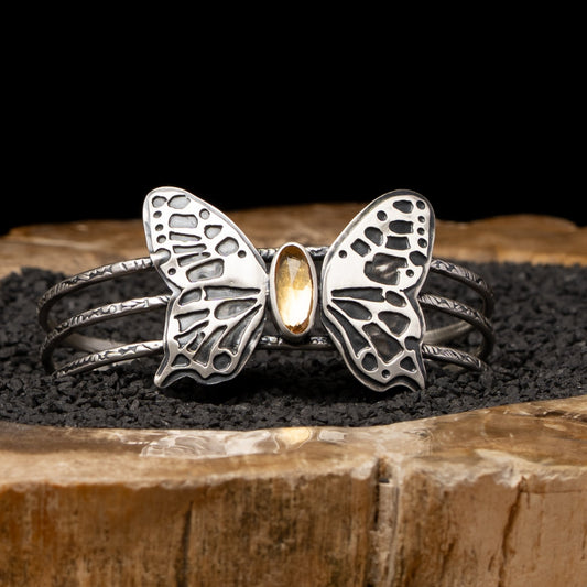 Butterfly Citrine Cuff