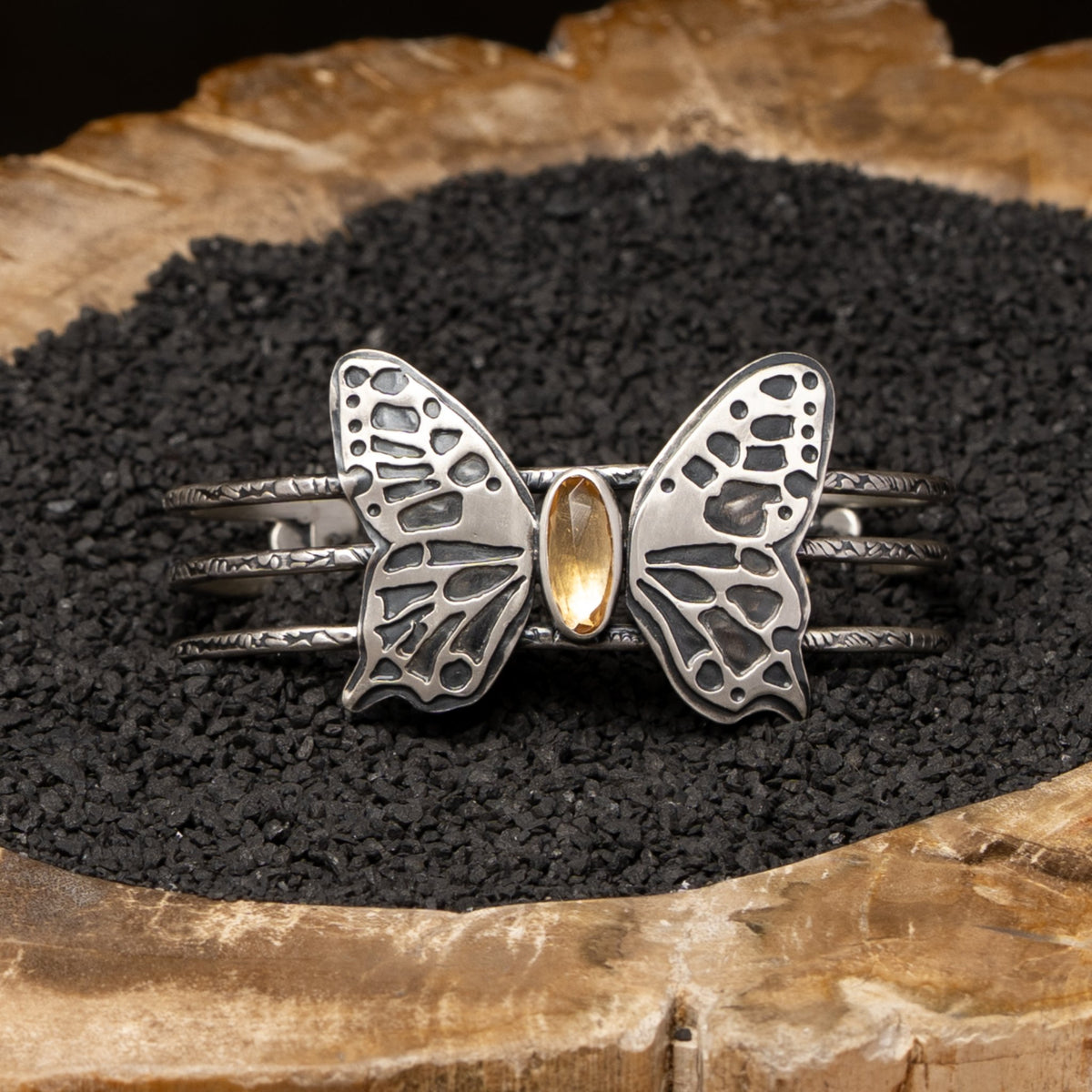 Butterfly Citrine Cuff
