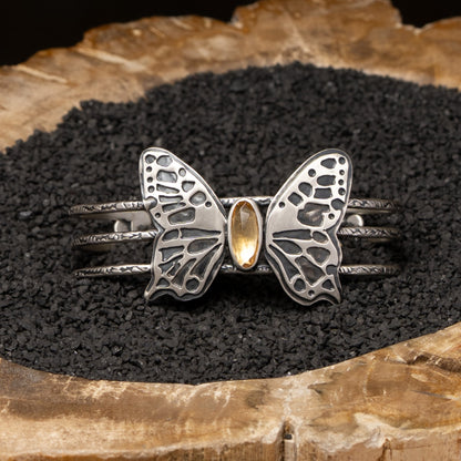 Butterfly Citrine Cuff