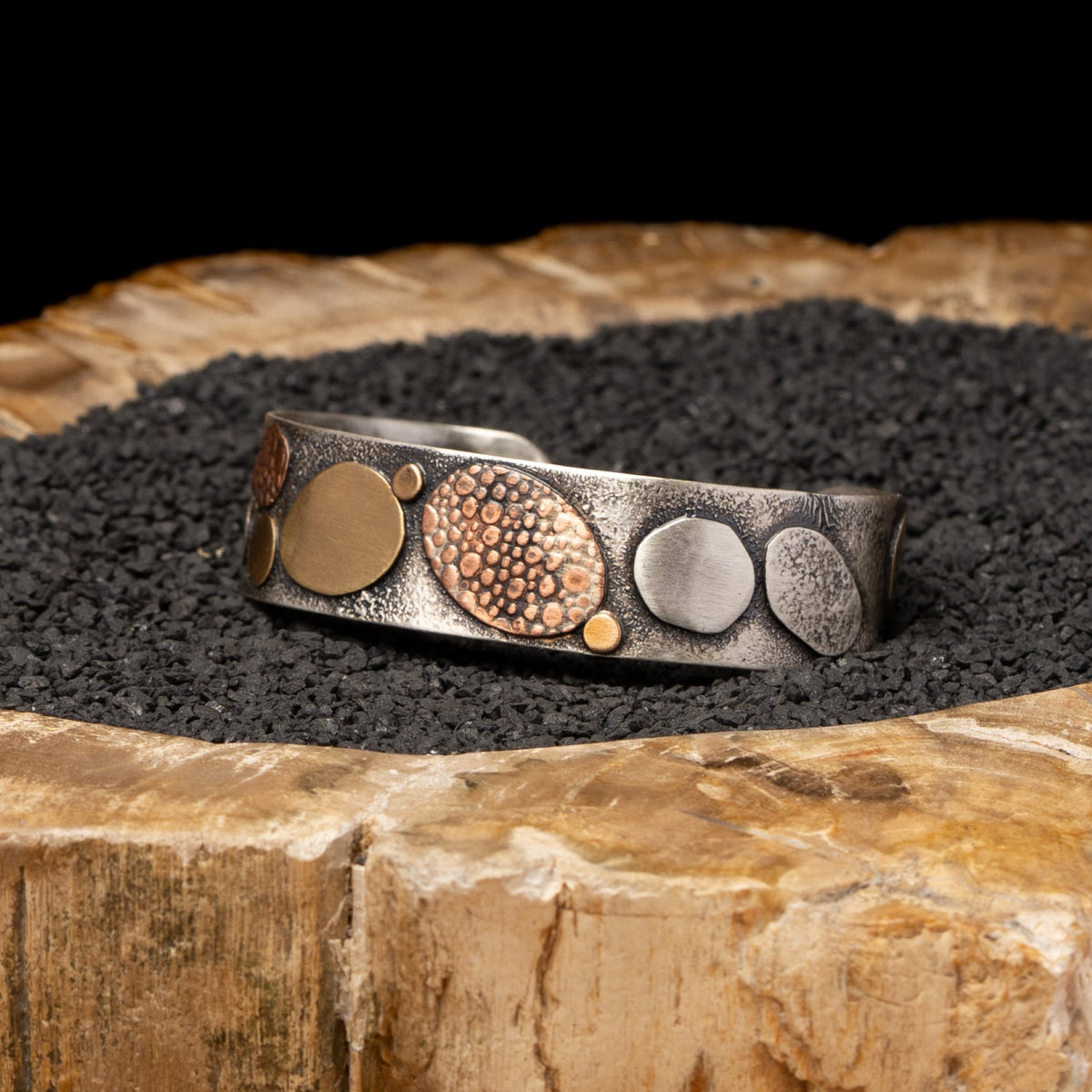Silver River Rock Cuff