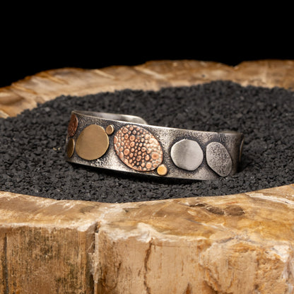 Silver River Rock Cuff