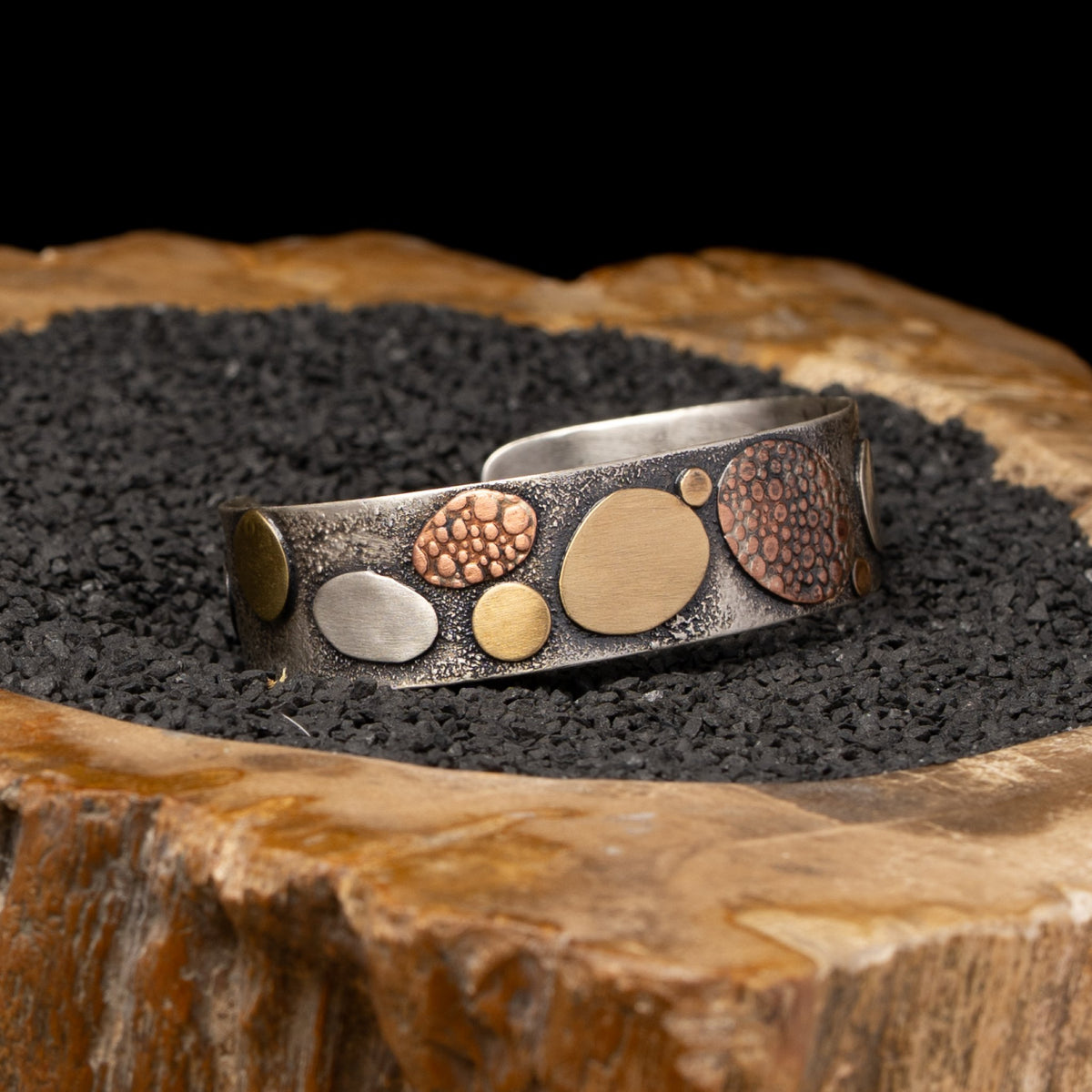 Silver River Rock Cuff