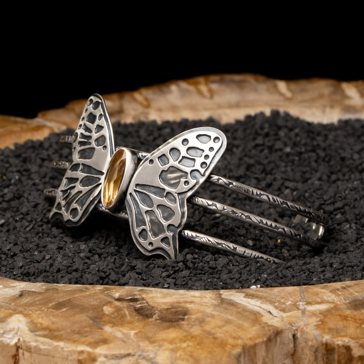 Butterfly Citrine Cuff