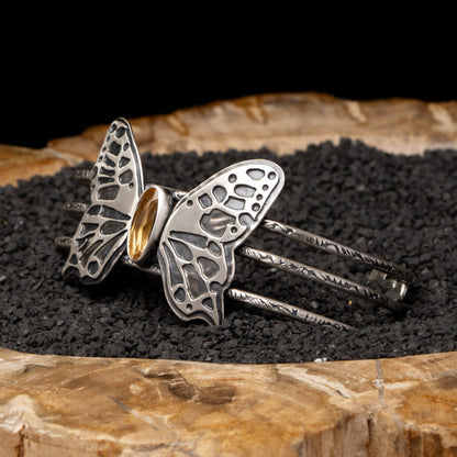 Butterfly Citrine Cuff