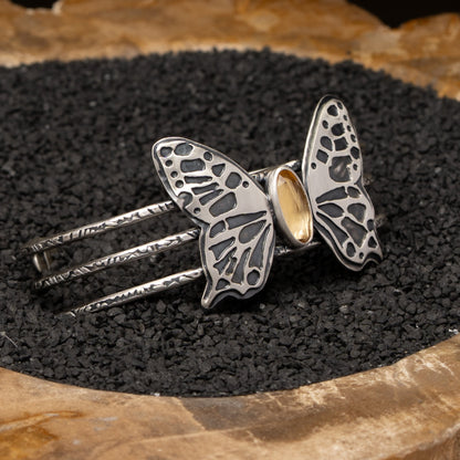 Butterfly Citrine Cuff