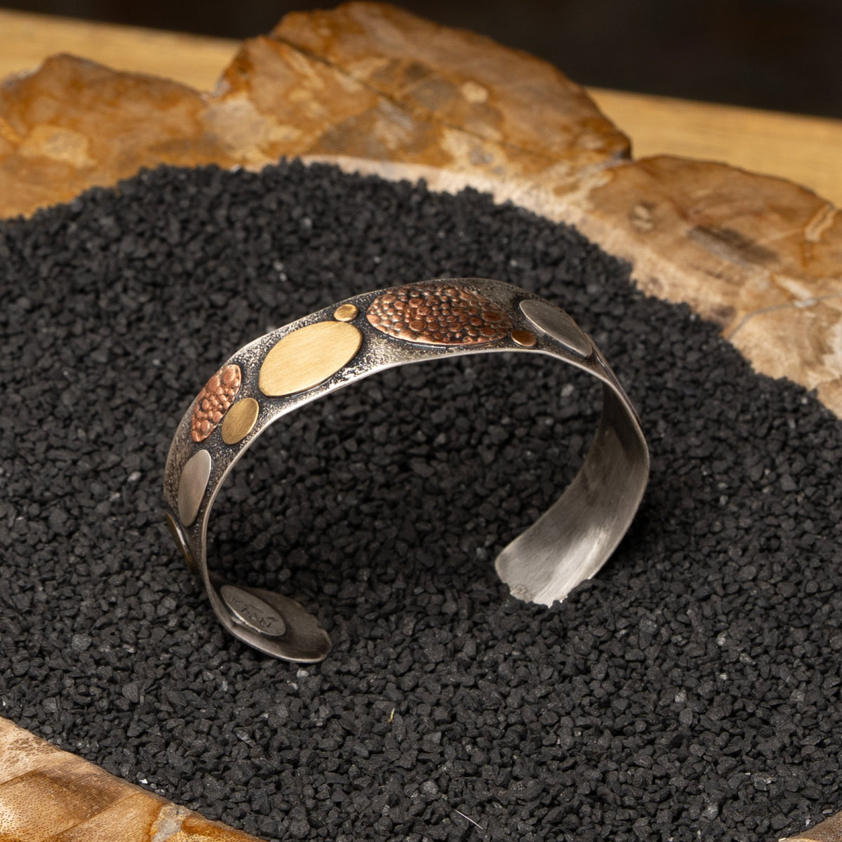 Silver River Rock Cuff