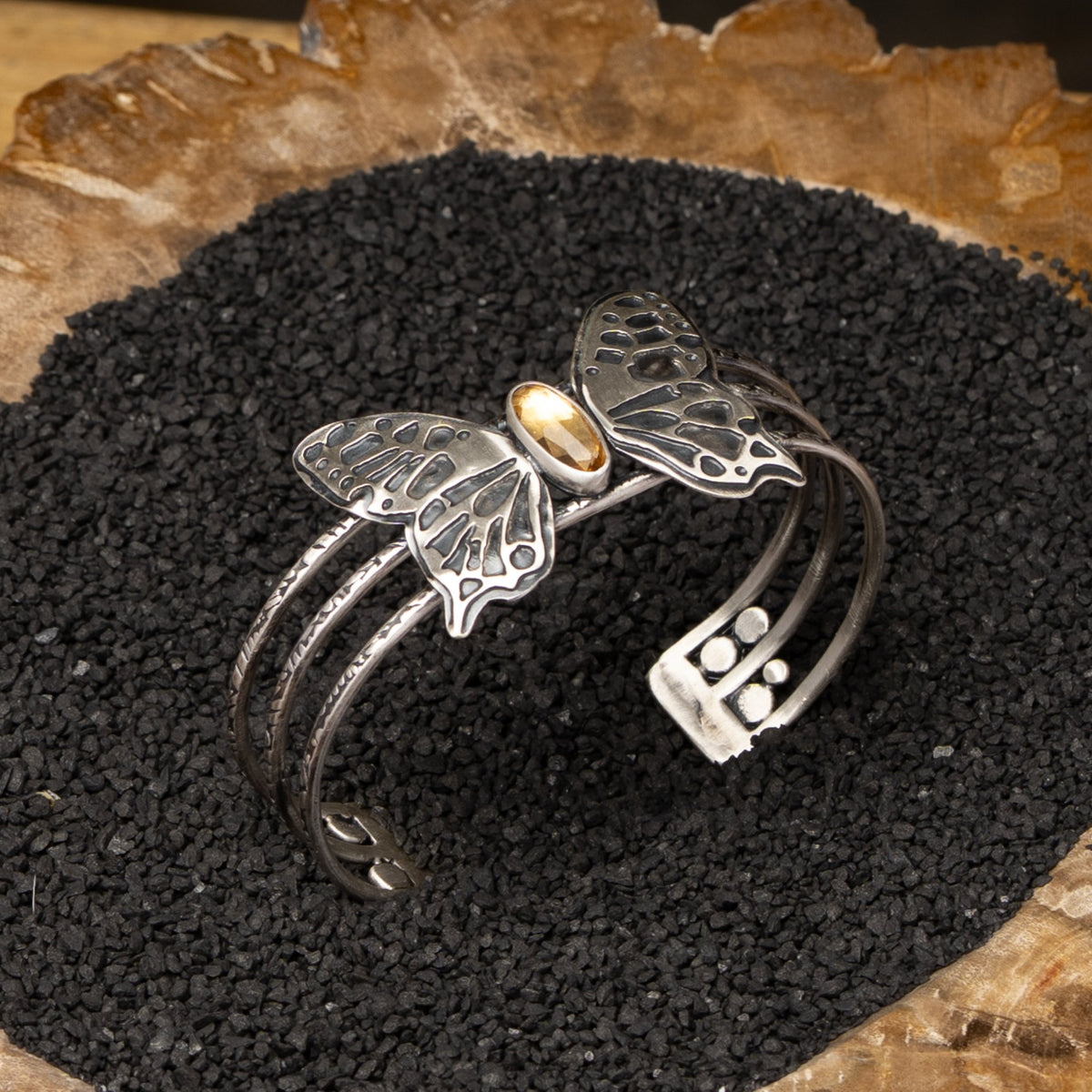 Butterfly Citrine Cuff