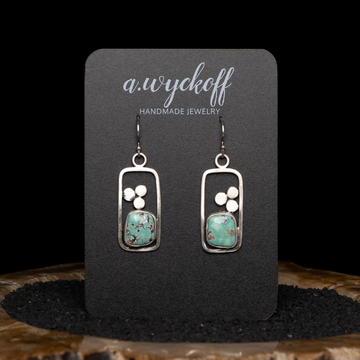 Turquoise River Rock Earrings