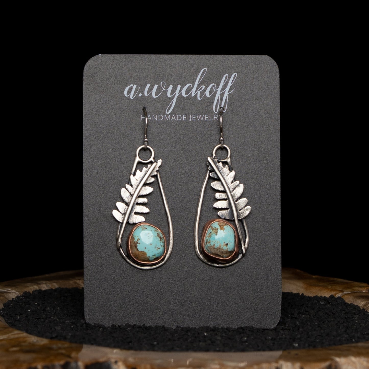 Turquoise Fern Earrings
