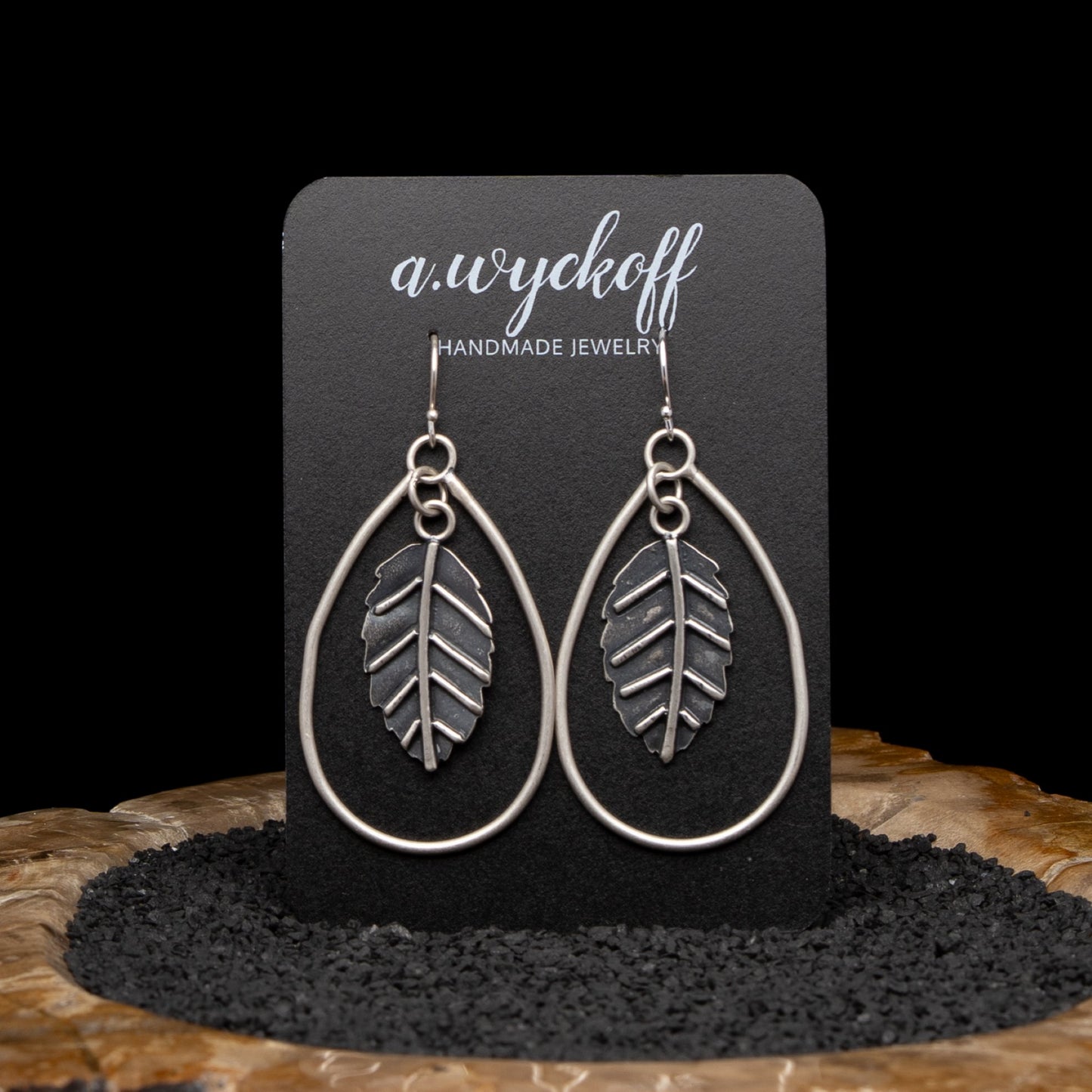 Leaf Hoop Earrings