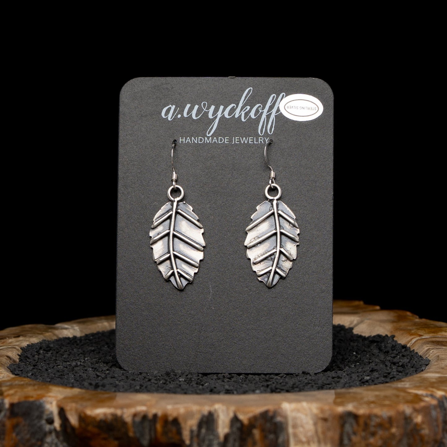 Silver Leaf Earrings