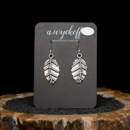 Silver Leaf Earrings