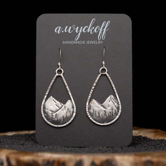 Silver Mountain Earrings
