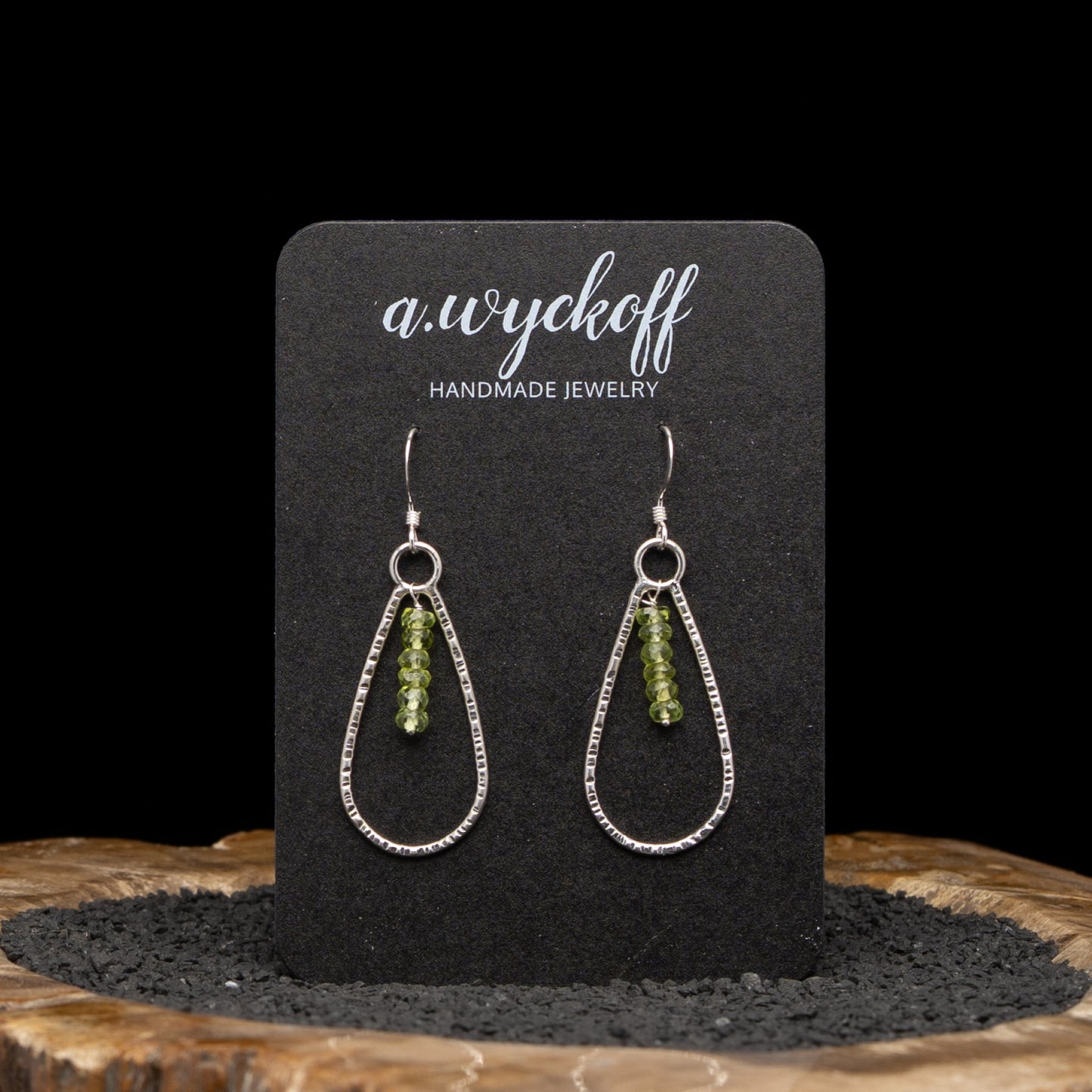 Peridot Hoop Earrings