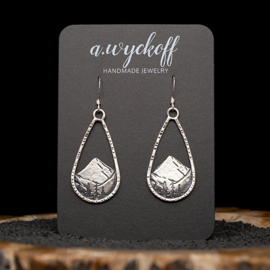 Silver Mountain Earrings