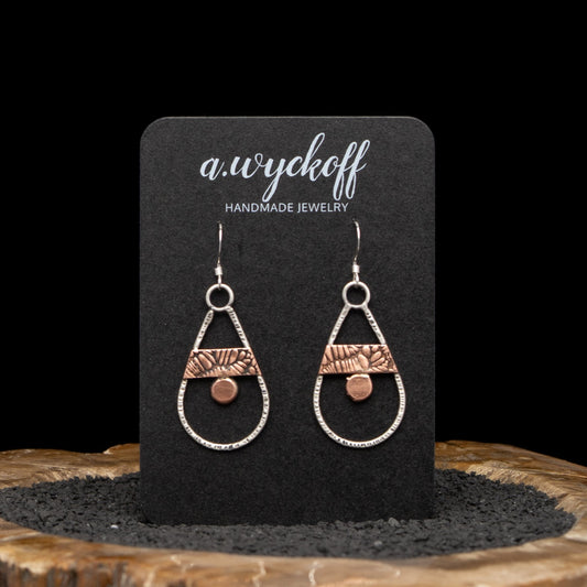 Silver & Copper Earrings