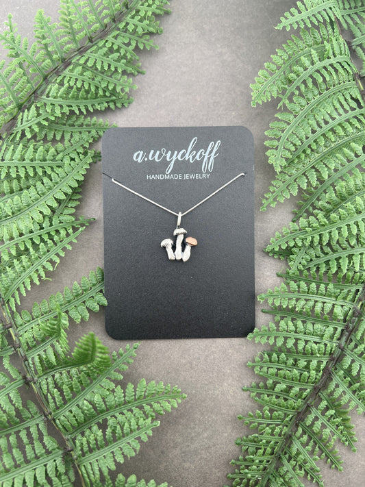 Dainty Mushroom Necklace