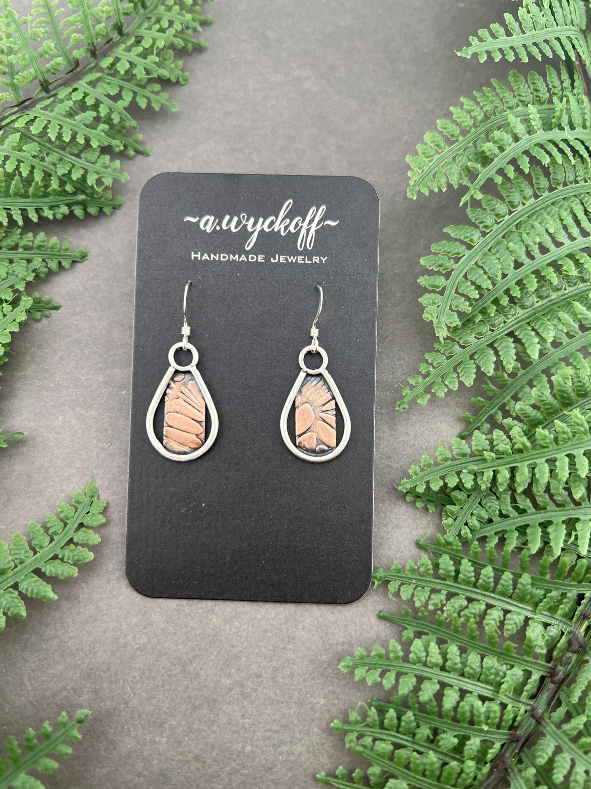 Silver & Copper Earrings